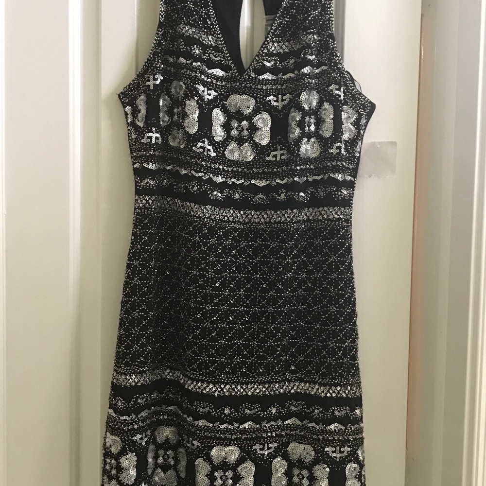 Romeo and Juliet Couture cocktail dress with sequins